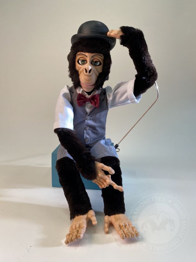 Mr. Monkey Anpassbare Marionette mit Fortschrittlicher Animatronik - Perfekt für Straßenkünstler
