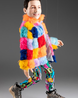 Festie Friend – 24inch Custom Made Portrait Marionette with Movable Eyes and Mouth